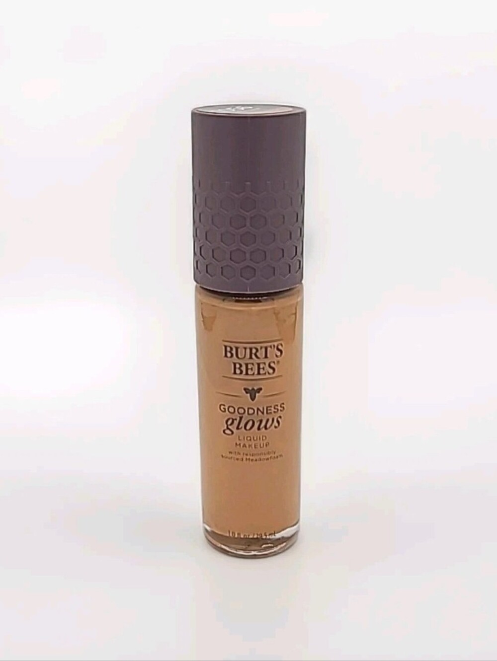 NEW Burt's Bees Goodness Glows Liquid Makeup #1056 Walnut 1 fl oz
